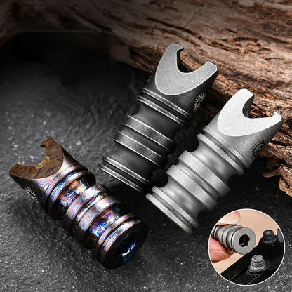 Titanium Alloy EDC Multi-tool with Integrated Knife Corkscrew and Hex Wrench