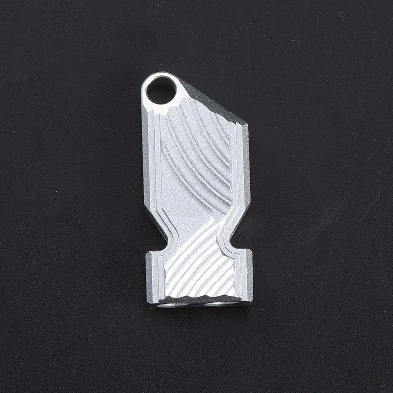 Dual Audio Whistle in Aluminum Alloy for Survival and Outdoor Activities
