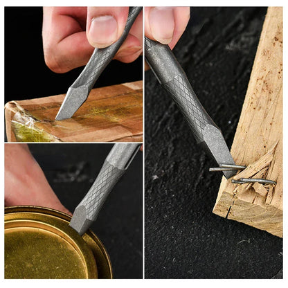 Titanium Alloy EDC Multi-tool with Pry Bar and Crowbar Features for Outdoors