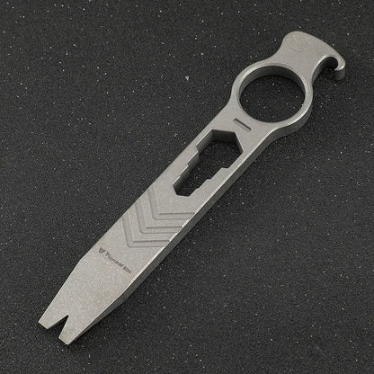 Multi-Function Titanium Alloy Knuckle Duster Featuring Crowbar Wrench Screwdriver