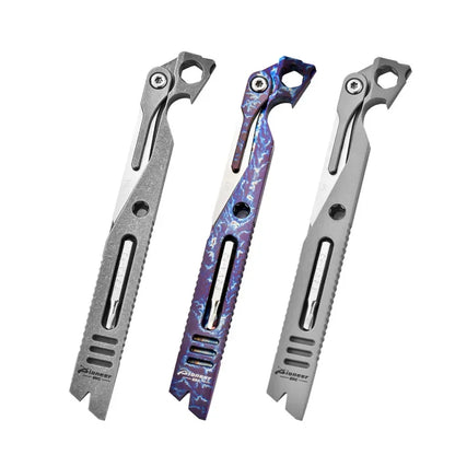 Outdoor Self-defense and Survival Titanium Alloy Pry Bar Multi-tool