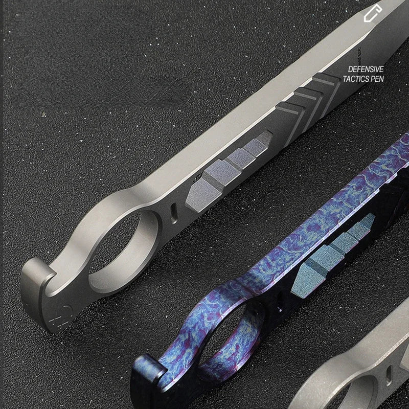 Multi-Function Titanium Alloy Knuckle Duster Featuring Crowbar Wrench Screwdriver