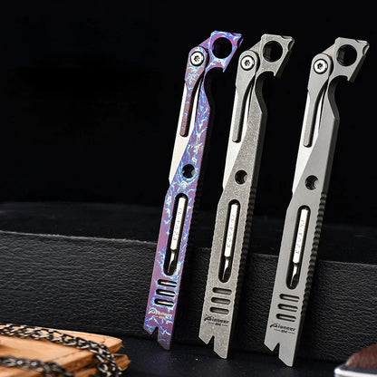 Outdoor Self-defense and Survival Titanium Alloy Pry Bar Multi-tool
