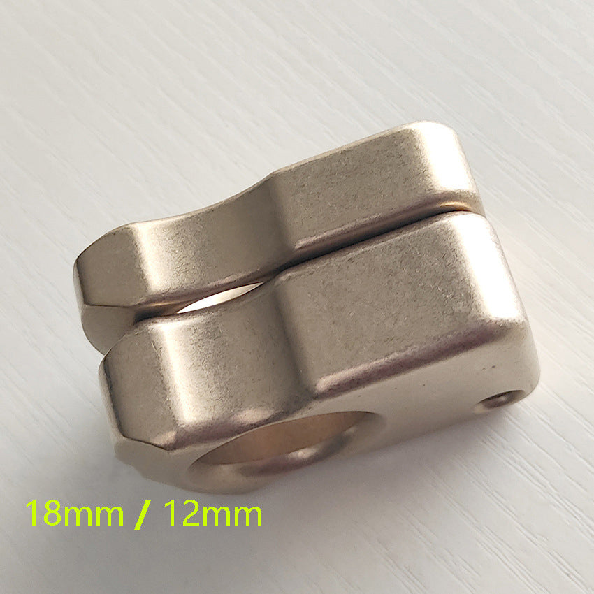 Single Finger Brass Knuckle Duster Multi-Use Defense Tool