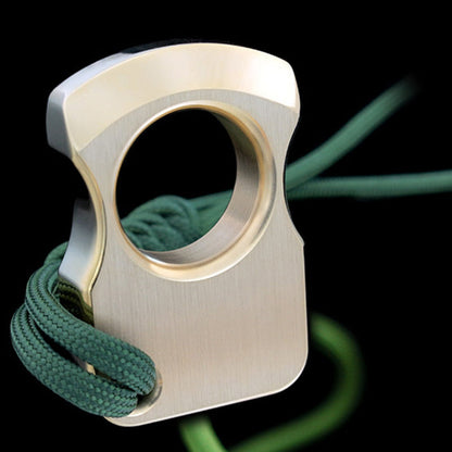 Single Finger Brass Knuckle Duster Multi-Use Defense Tool