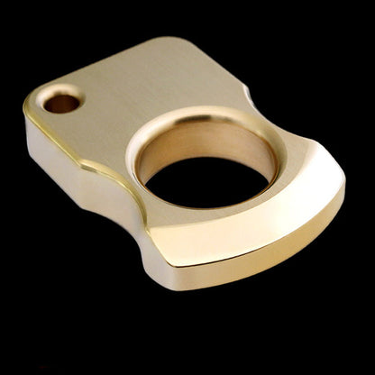 Single Finger Brass Knuckle Duster Multi-Use Defense Tool