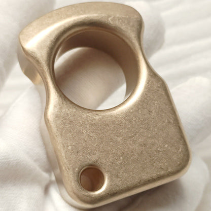 Single Finger Brass Knuckle Duster Multi-Use Defense Tool