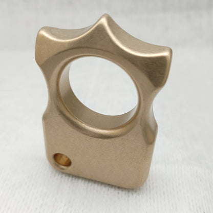 Single Finger Brass Knuckle Duster Multi-Use Defense Tool