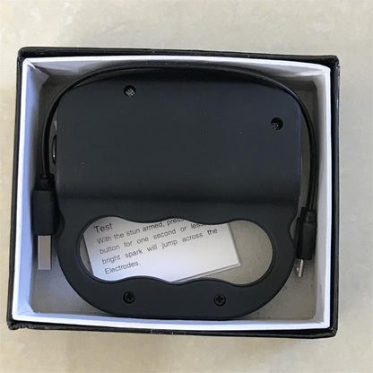 Mini Electric Stick with Three Finger Knuckle for Self-Protection