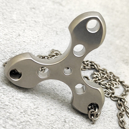 EDC Tool Necklace in Titanium for Personal Defense