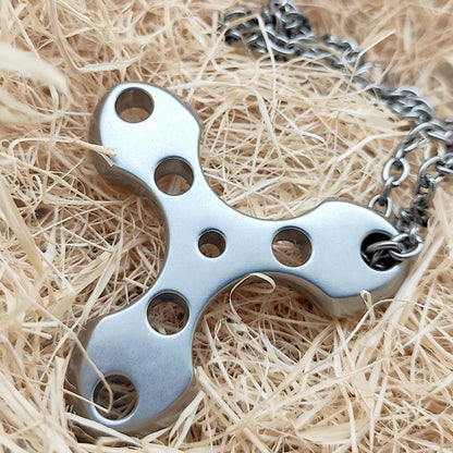 EDC Tool Necklace in Titanium for Personal Defense