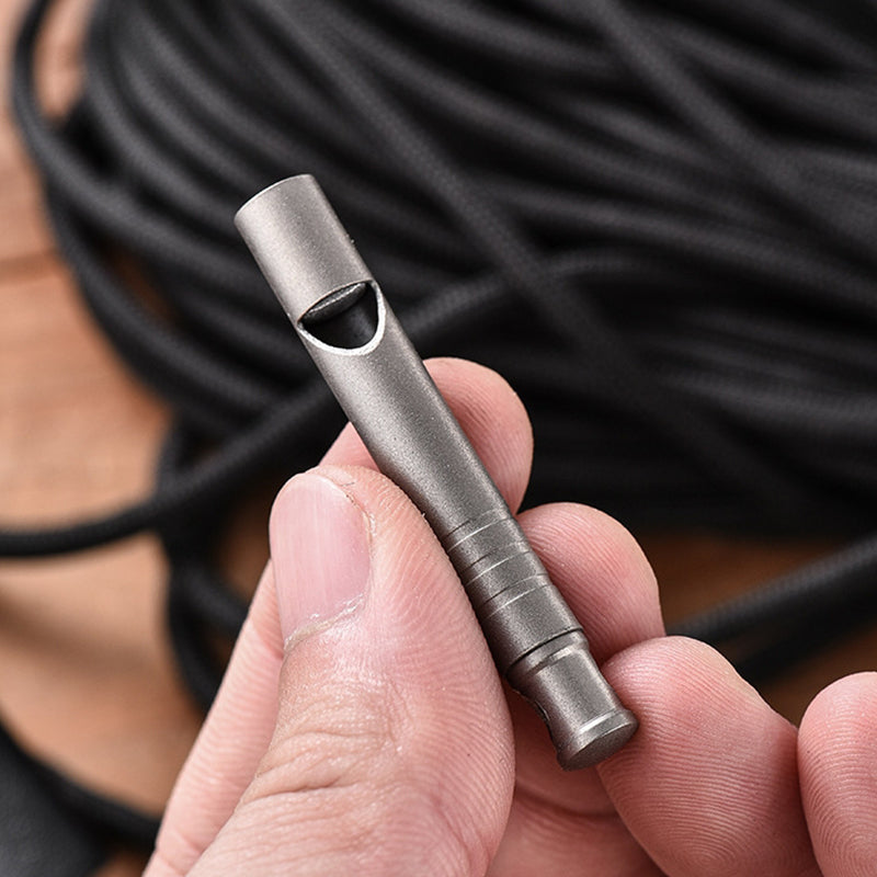 High Volume Titanium Whistle for Outdoor Use and Training