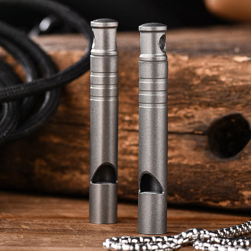 High Volume Titanium Whistle for Outdoor Use and Training
