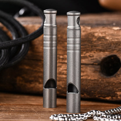 High Volume Titanium Whistle for Outdoor Use and Training
