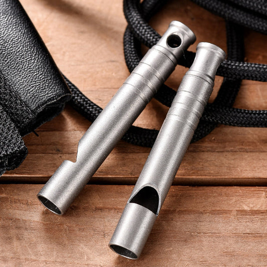 High Volume Titanium Whistle for Outdoor Use and Training
