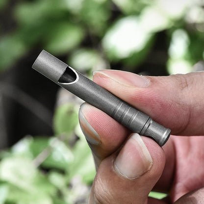 High Volume Titanium Whistle for Outdoor Use and Training