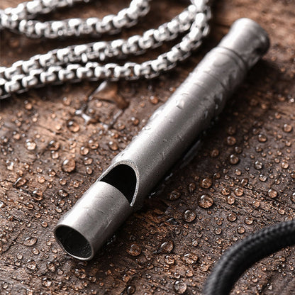 High Volume Titanium Whistle for Outdoor Use and Training
