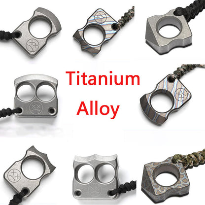 Titanium Knuckle Duster with Multiple Styles for Self Defense and Window Breaking