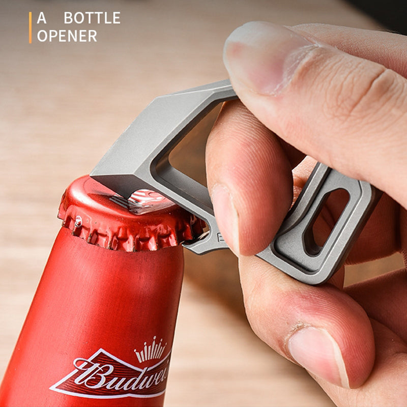 Titanium Knuckle Duster Guard with Integrated Bottle Opener