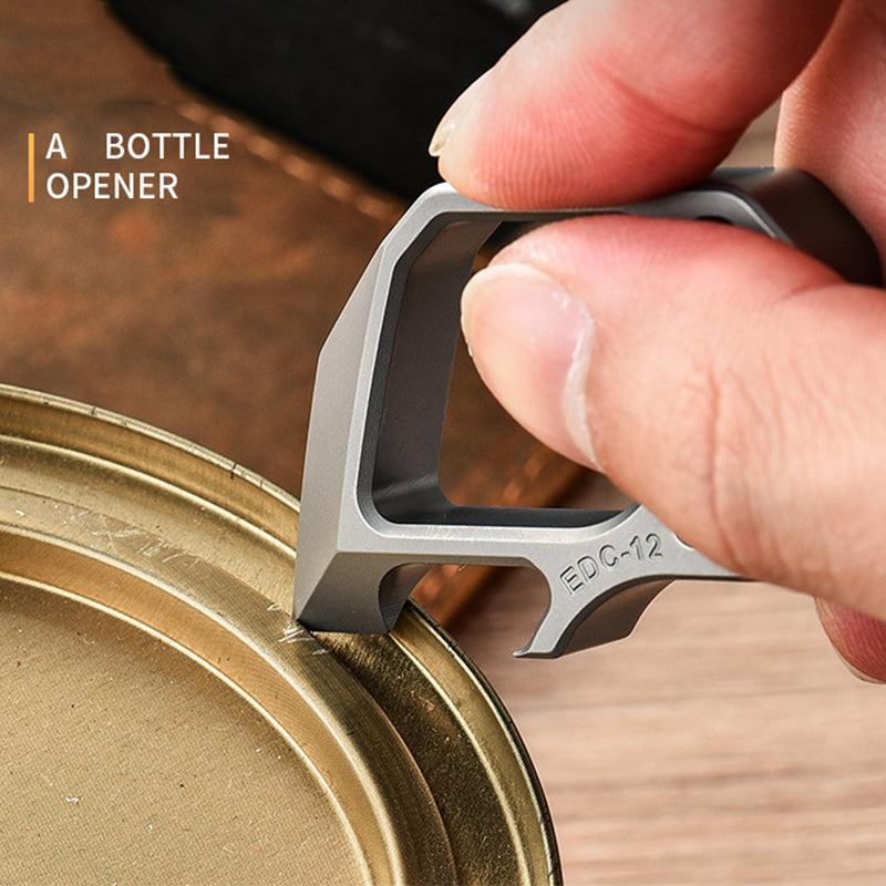 Titanium Knuckle Duster Guard with Integrated Bottle Opener