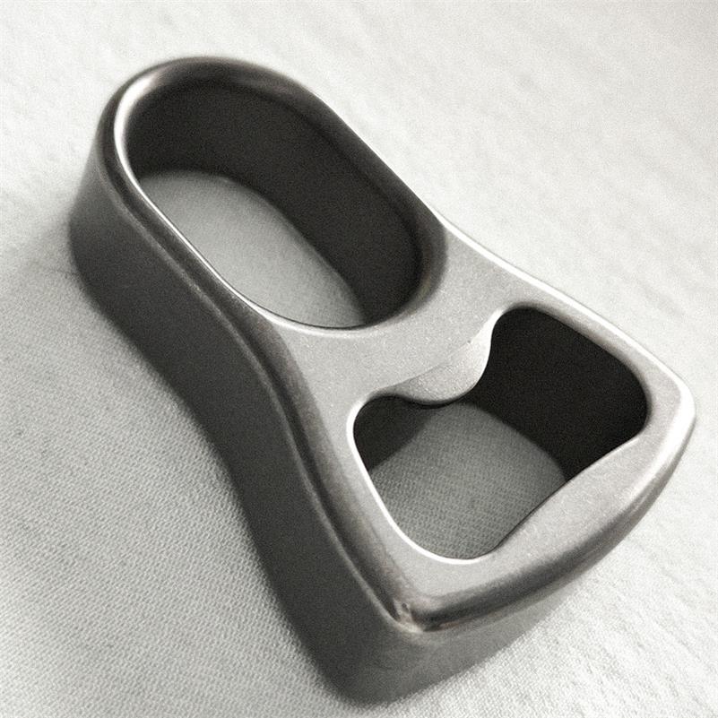 Titanium Alloy Knuckle Duster Window Breaker Bottle Opener Self-Defense Gear