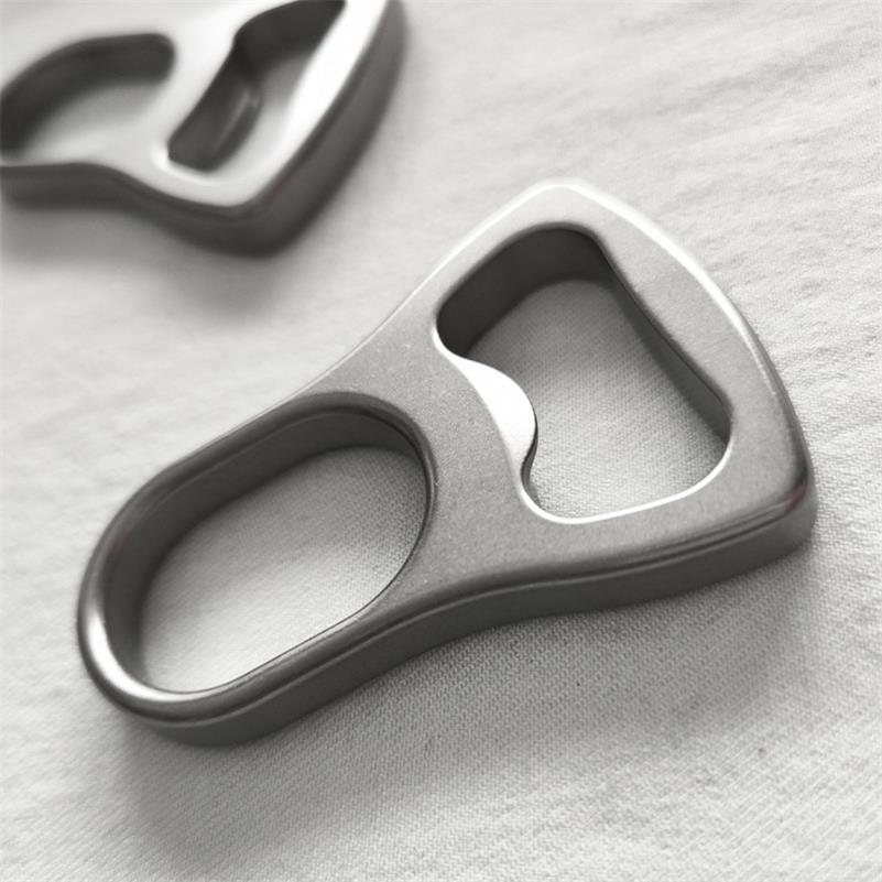 Titanium Alloy Knuckle Duster Window Breaker Bottle Opener Self-Defense Gear