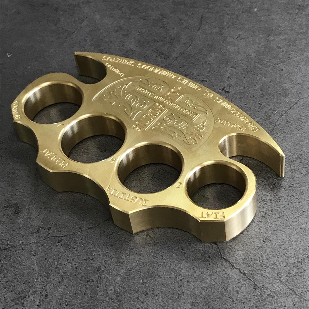 Brass Knuckle Duster Warrior Self Defense EDC Tool for Breaking Windows
