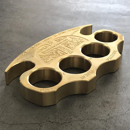 Brass Knuckle Duster Warrior Self Defense EDC Tool for Breaking Windows