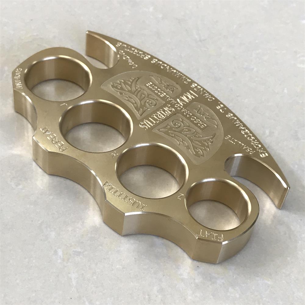 Brass Knuckle Duster Warrior Self Defense EDC Tool for Breaking Windows