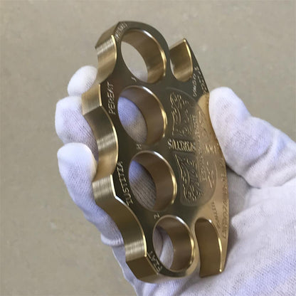 Brass Knuckle Duster Warrior Self Defense EDC Tool for Breaking Windows