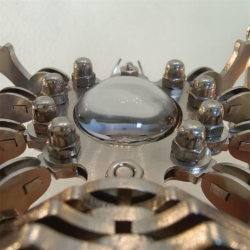 Stainless Steel Time Spider Puzzle for Unique Decor
