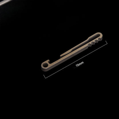 SwiftClip Titanium Key Ring for Efficient Car Key Storage