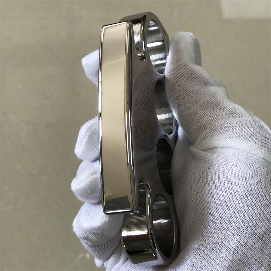The King Classic Polished Steel Knuckle Duster for Self-Defense EDC