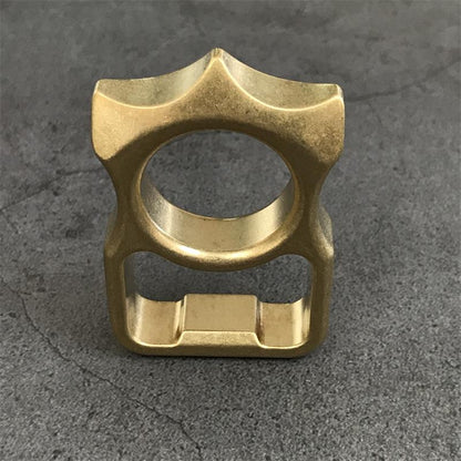 GODEDC Brass Knuckle Duster Multi-Purpose Bottle Opener Survival Tool