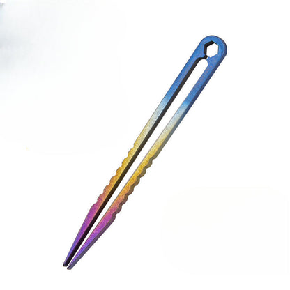 Multi-Function Static-Free TC4 Titanium Tweezers with Anti-Magnetic Properties
