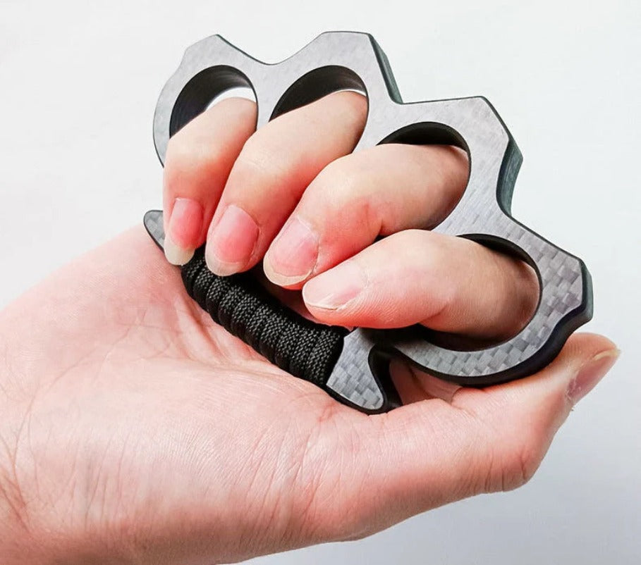 Carbon Fiber Knuckle Duster Security Tool in Various Designs
