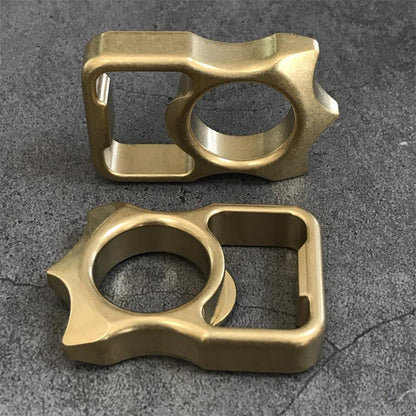 Heavy-Duty Brass Knuckle Duster with Bottle Opener and Window Breaker EDC Tool