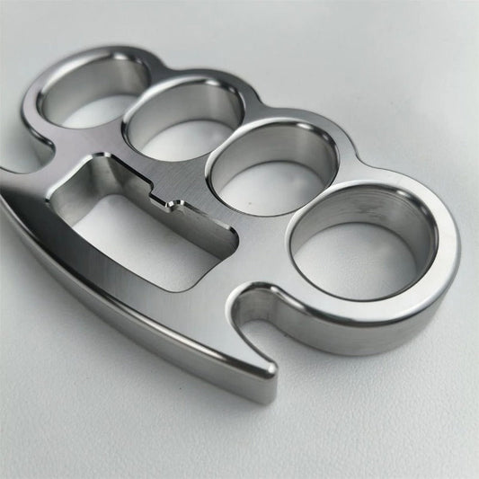 Steel Knuckle Duster Classic Design with Integrated Window Breaker