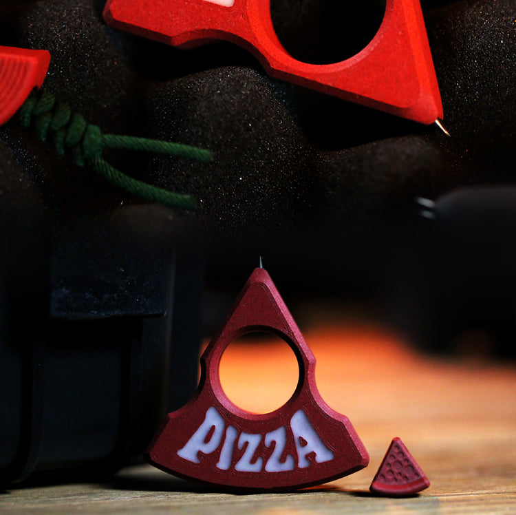 Multi-material Pizza Knuckle Duster Modeling EDC Tool