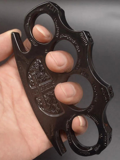 BroadGuard Metal Brass Knuckle Duster and Fist Buckle for Enhanced Protection