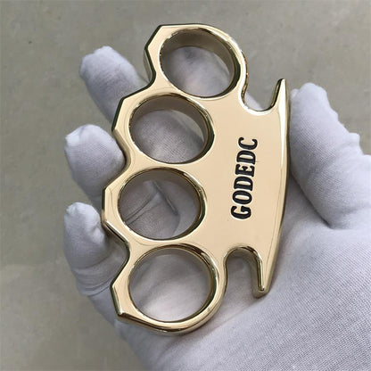 Mirror-Finished Classic Brass Fist Protector