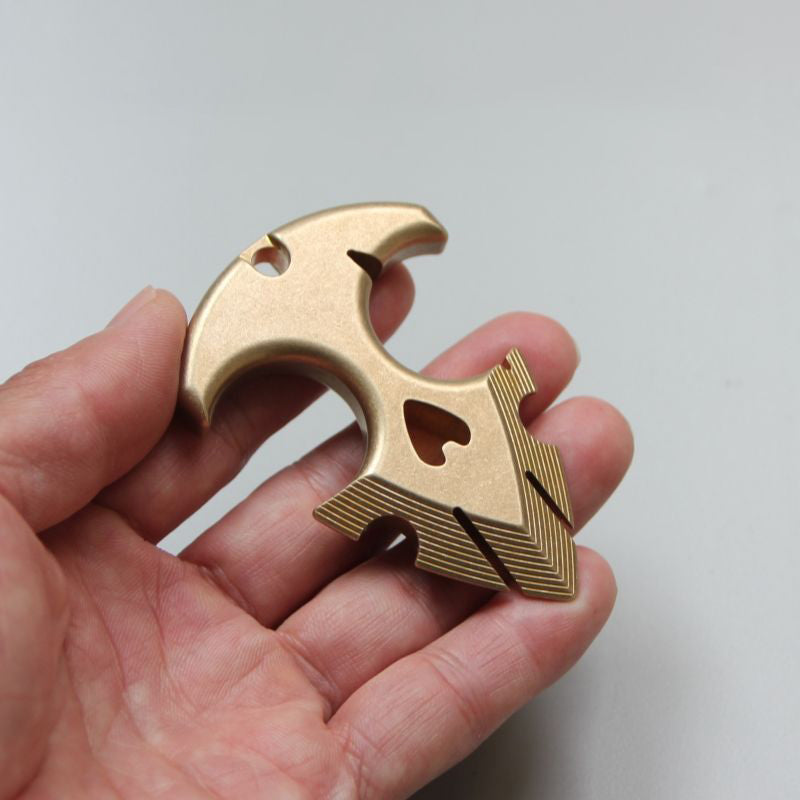 Brass Knuckle Duster Tactical Self-Defense Tool for EDC