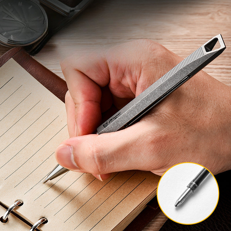Titan Slide Signature High-End Metal Pen for Fidgeting