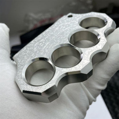 Engraved Knuckle Duster Sturdy Steel Everyday Carry Tool