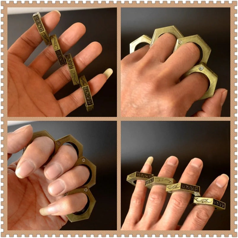 MagicGuard Collapsible Ring King with Window Breaking Tool for Defense