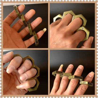 MagicGuard Collapsible Ring King with Window Breaking Tool for Defense