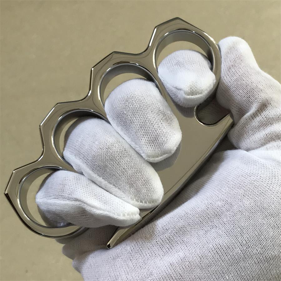 The King Classic Polished Steel Knuckle Duster for Self-Defense EDC