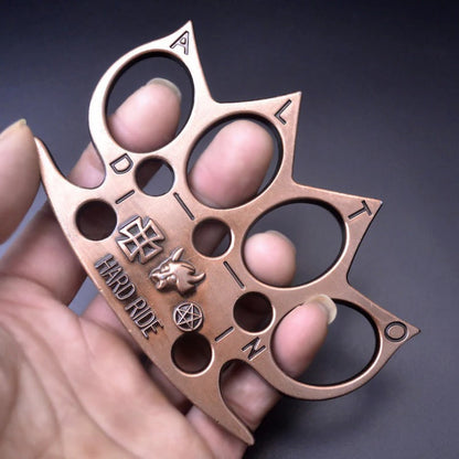 Brass Knuckle Duster by FitDefend for Emergency Window Breaking