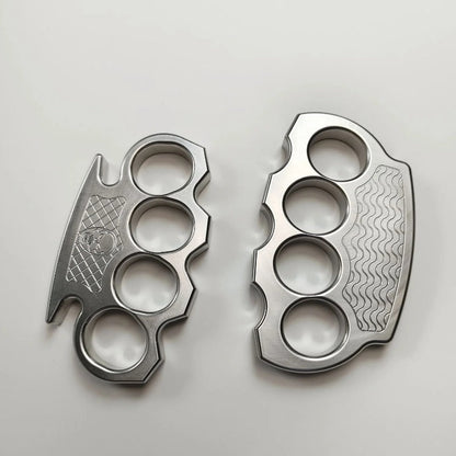 Solid Steel Knuckle Duster Tactical Emergency Defense Equipment