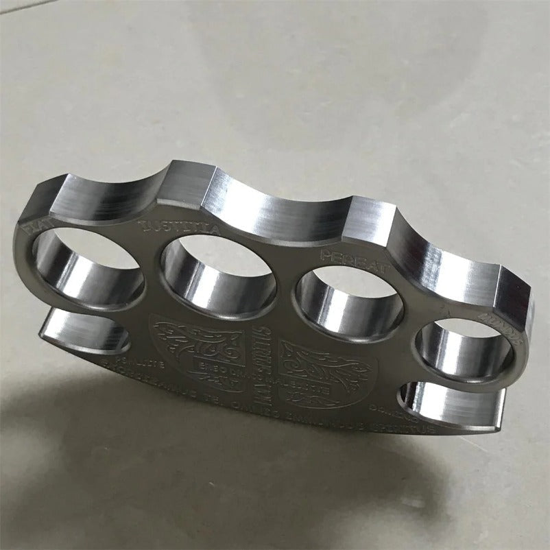 Warrior Knuckle Duster Made from Solid Steel for Protection and Defense